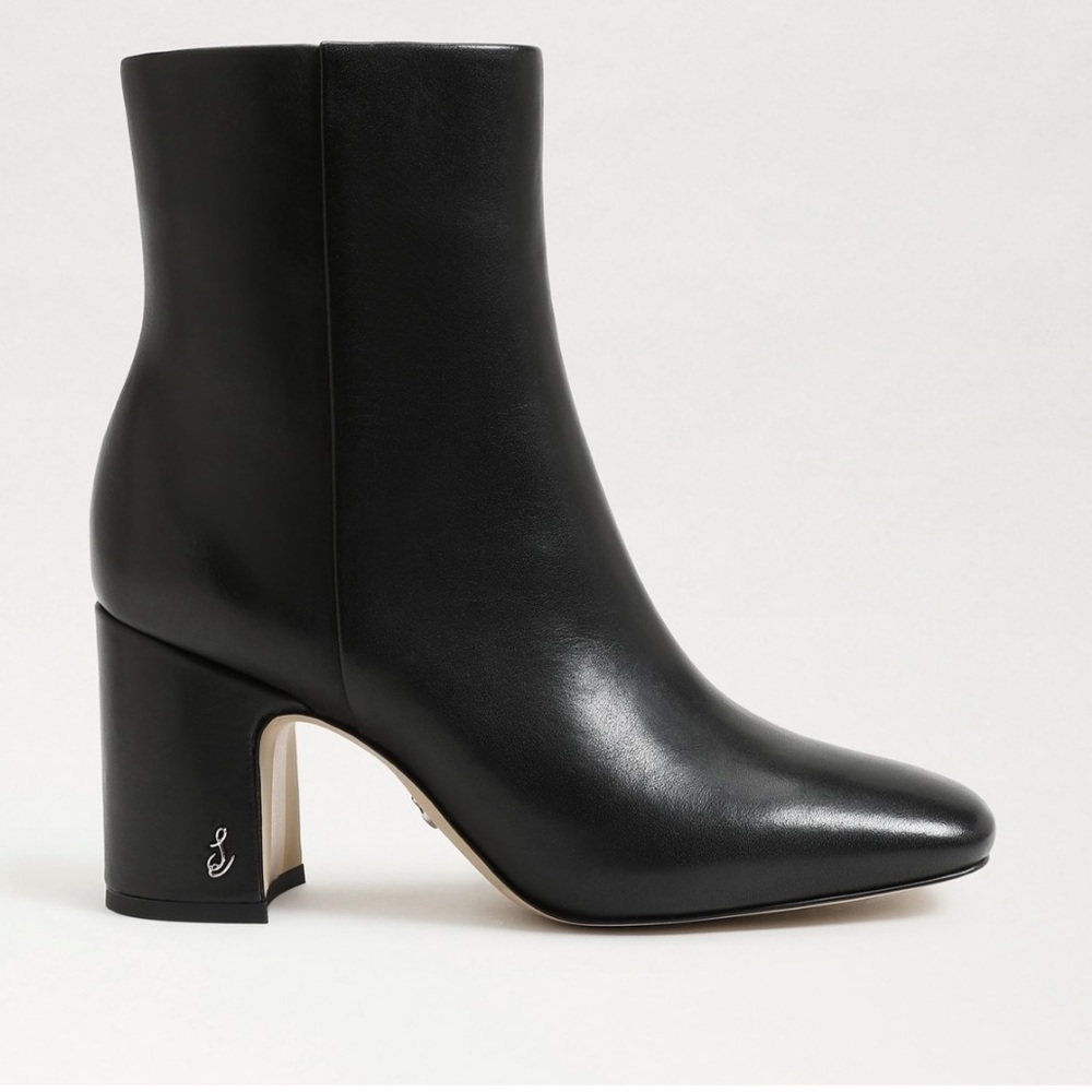 black leather FAWN ANKLE BOOTIE by Sam Edelman